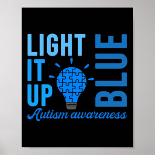 Licht für blaues Autismus-Bewusstsein S1 Poster