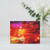 Licht für die Sky Light Rays und Feuerwerke Postkarte (Stehend Vorderseite)