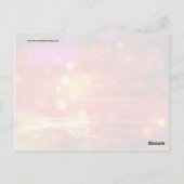 Licht für die Sky Light Rays und Feuerwerke Postkarte (Rückseite)