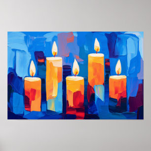 Licht für Frieden und Gerechtigkeit Poster