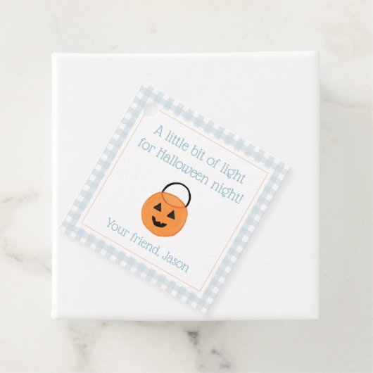 Licht für Halloween Night Trick oder Kids Blue beh Geschenkanhänger (Beispiel)