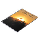 Licht für Inspiration Leuchtende Sonnenuntergänge  Notizblock (Linke Seite)