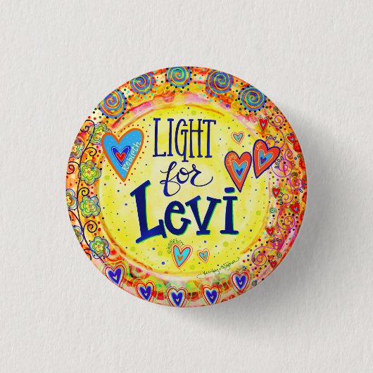 Licht für Levi "Inspirivity" Button (Vorderseite)