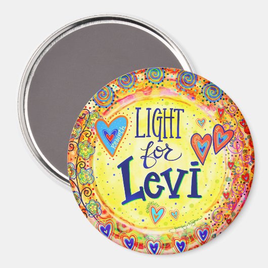 "Licht für Levi""Inspirivity Magnet (Vorderseite/Rückseite)
