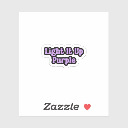 Licht für Lila Epilepsie Aufkleber (Blatt)