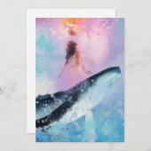 Licht für Wale: Notecard Dankeskarte (Vorne/Hinten)