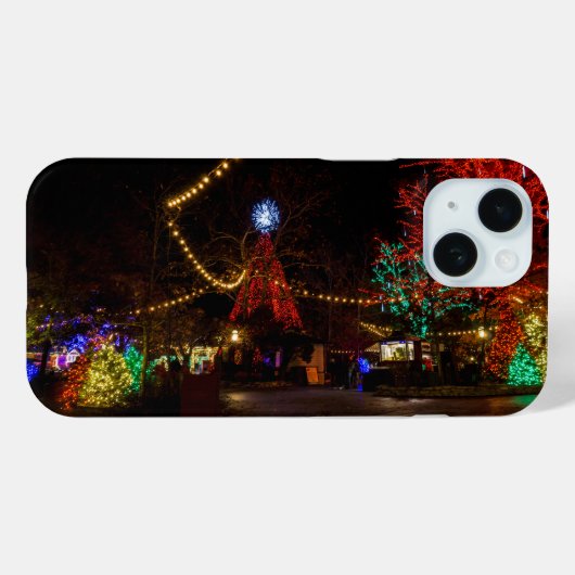 Licht für Weihnachten iPhone Case (Rückseite (Horizontal))