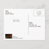 Licht für Weihnachtspostkarte Postkarte (Rückseite)