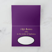 Licht gefüllte Chanukka-Karte Karte (Innenseite)