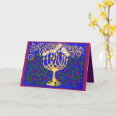 Licht gefüllte Chanukka-Karte Karte (Gelbe Blume)