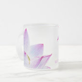 *~* Licht gefüllte Namaste Lotus Reiki Mattglastasse (Vorderseite Links)