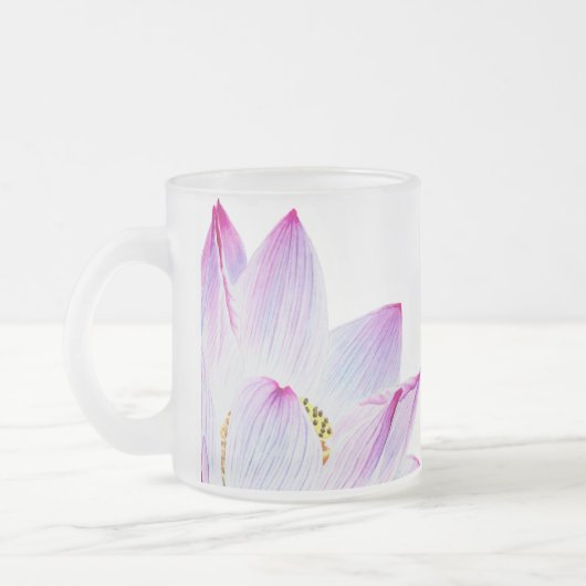 *~* Licht gefüllte Namaste Lotus Reiki Mattglastasse (Links)