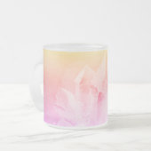 *~* Licht gefüllter Kristallyoga Reiki Mattglastasse (Vorderseite Links)