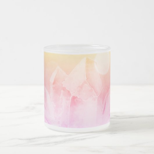 *~* Licht gefüllter Kristallyoga Reiki Mattglastasse (Mittel)