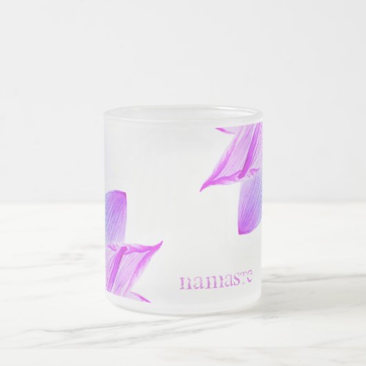 *~* Licht gefülltes Namaste Lotus Reiki Mattglastasse (Mittel)