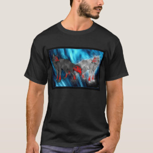 Licht gegen dunklen Wolf-T - Shirt