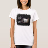 Licht gegen dunklen Zitat-T - Shirt (Vorderseite)