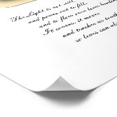 Licht Gottes Fotograf Poster (Ecke)