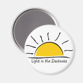 Licht im Dunkelheitsmagnet Magnet (Vorderseite/Rückseite)