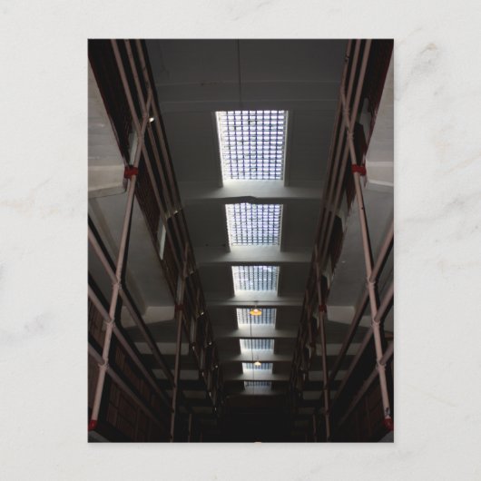 Licht im Gefängnis von Alcatraz Postkarte (Vorderseite)