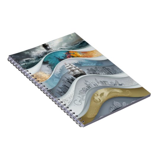 Licht im Leuchtturm des Sturms Notizblock (Rechte Seite)