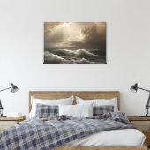 Licht im Sturm Leinwanddruck (Insitu (Schlafzimmer))