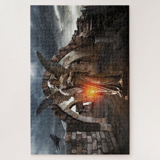 Licht im Sturmgel Puzzle (Vertikal)