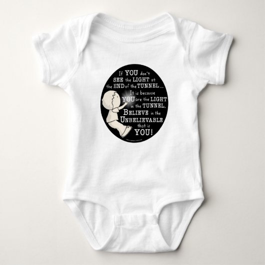 Licht im Tunnel Baby Strampler (Vorderseite)