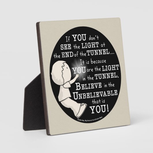 Licht im Tunnel Fotoplatte (Vorderseite)