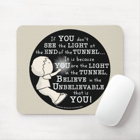 Licht im Tunnel Mousepad (Mit Mouse)