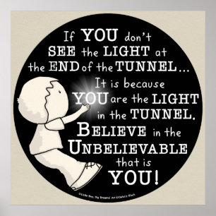 Licht im Tunnel Poster