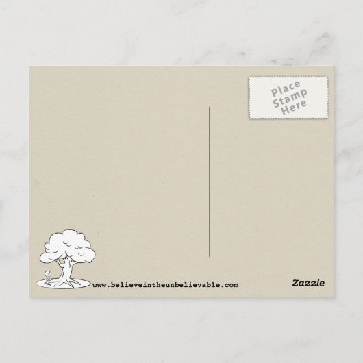 Licht im Tunnel Postkarte (Rückseite)