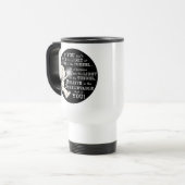 Licht im Tunnel Reisebecher (Vorderseite Links)