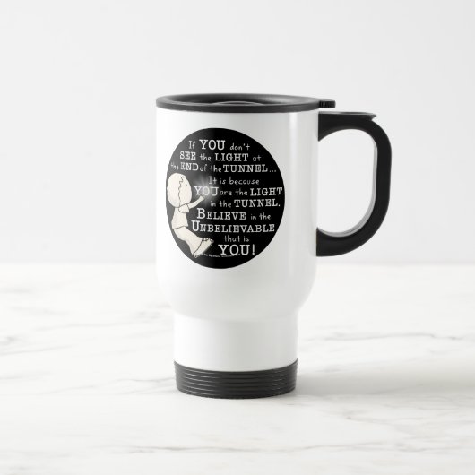 Licht im Tunnel Reisebecher (Rechts)