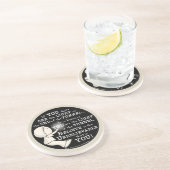 Licht im Tunnel Sandstein Untersetzer (Seite)