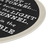 Licht im Tunnel Schneidebrett (Ecke)