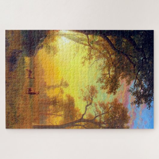 Licht im Wald, Albert Bierstadt Puzzle (Horizontal)
