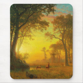 Licht im Wald (von Albert Bierstadt) Mousepad