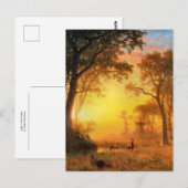 Licht im Wald von Albert Bierstadt Postkarte (Vorne/Hinten)