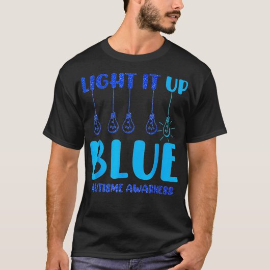 Licht in B Lue Autismus Bewusstsein Autistik Pu Zz T-Shirt (Vorderseite)