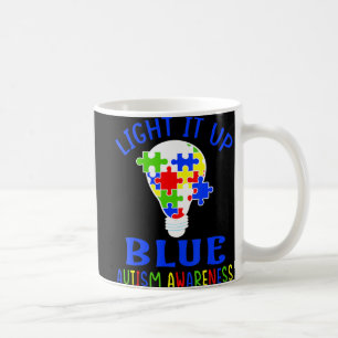 Licht in blaues Autismus Bewusstsein Autistisches Kaffeetasse