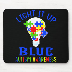 Licht in blaues Autismus Bewusstsein Autistisches Mousepad