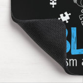 Licht in blaues Autismus Bewusstsein Autistisches Mousepad (Ecke)