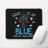 Licht in blaues Autismus Bewusstsein Autistisches  Mousepad (Mit Mouse)