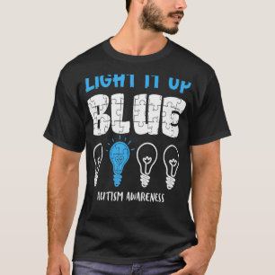 Licht in blaues Autismus Bewusstsein Autistisches T-Shirt