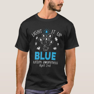 Licht in blaues Autismus Bewusstsein Autistisches T-Shirt