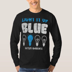 Licht in blaues Autismus Bewusstsein Autistisches T-Shirt