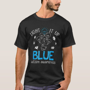 Licht in blaues Autismus Bewusstsein Autistisches T-Shirt