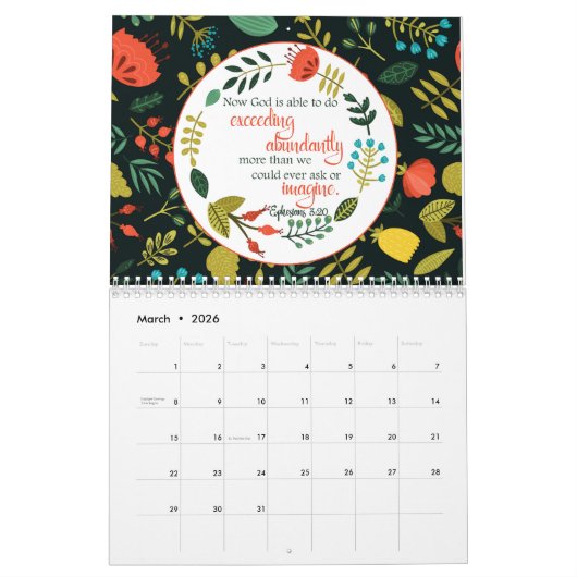 Licht in der Christlichen Dunkelheit Verse 2022 Kalender (Mär 2026)