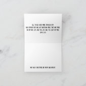 Licht in der Dunkelheit Feiertagskarte (Innenseite)